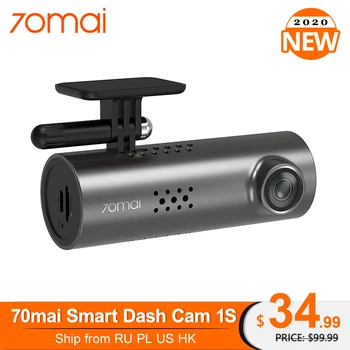 

70mai Smart Dash Cam 1S English Voice Control 1080P Superior Night Vision 70 MAI 1S Car Recorder Wifi Car DVR Video Dashboad
