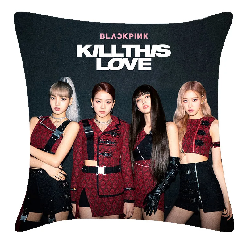 Kpop BlackPink KILL THIS LOVE Двусторонняя наволочка, как если бы это ваш последний DDU-DU 40*40 см