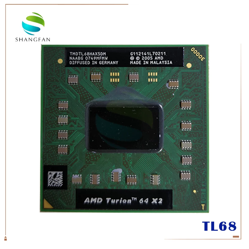 AMD Turion 64 X2 Mobile TL68 TL 68 TMDTL68HAX5DM 2 4G Dual Core 35W Socket S1(S1G1)|Процессоры| |