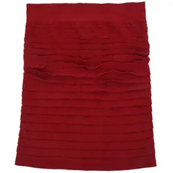 Бургундия Женская эластичная высокая талия эластичный тонкий бесшовная юбка женские юбки