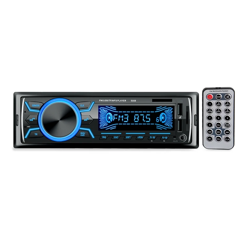 Bluetooth стерео цифровой медиаплеер один Дин радио в-тире Автомобильный MP3-плеер Usb/Sd/Tf/Fm/аудио вызов с беспроводным пультом дистанционного управления