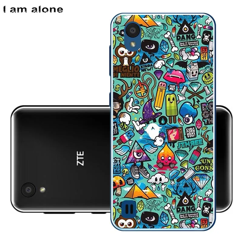 Чехлы для телефонов I am alone для zte Blade A5 5,45 дюймов Мягкий ТПУ модный мобильный для zte A5 сумки задняя крышка - Цвет: TPU F8