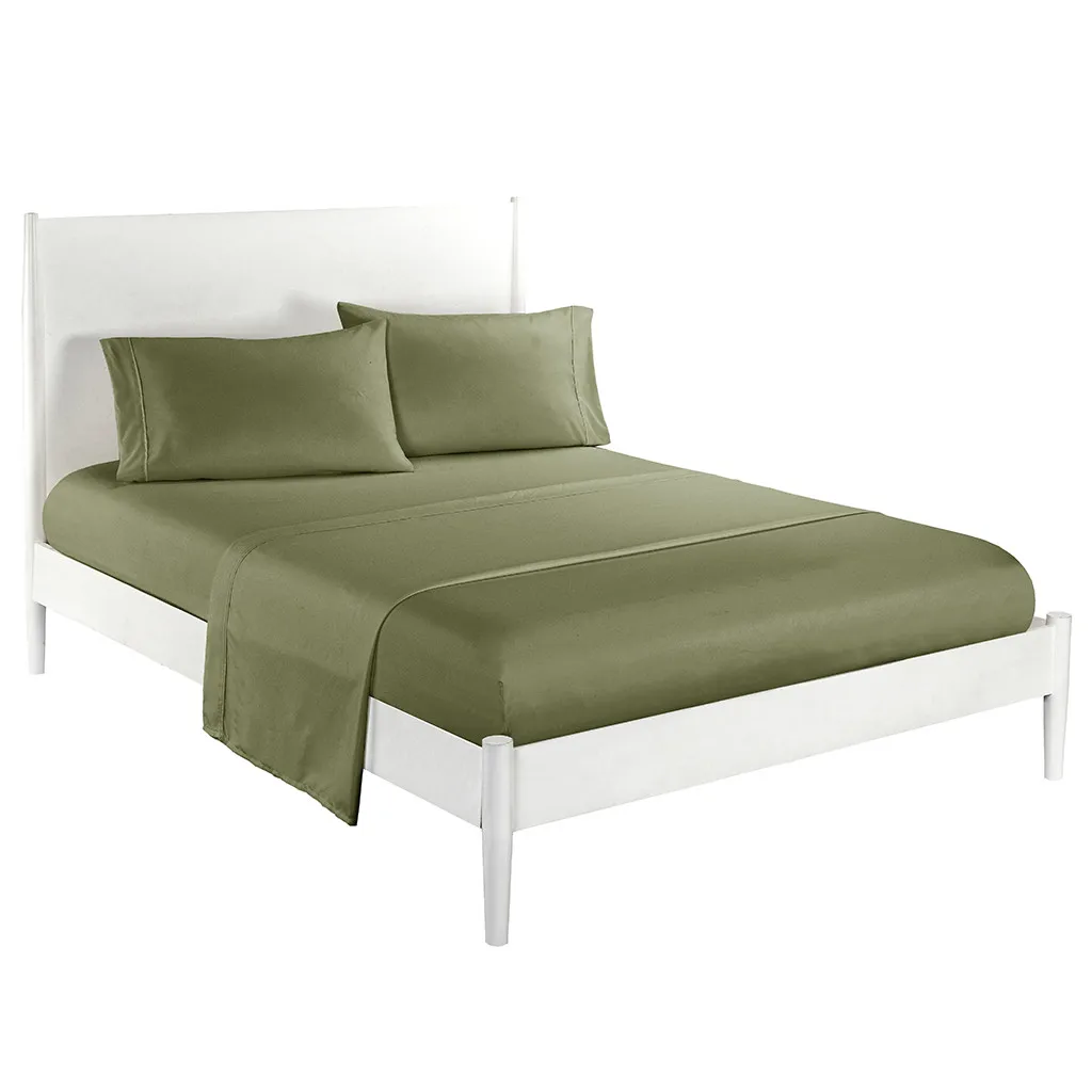 

Ouneed Inlaid Bedding Four-piece Bed Sheet Sheet Pillow Case Solid Color Simple Series Bedding Sheets Bed Pillowcase Four Sets