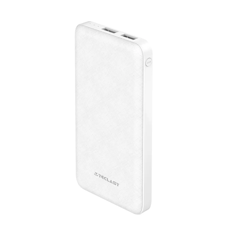 T100K 10000mAh реальная емкость два порта банк питания USB Внешняя батарея зарядное устройство Быстрая зарядка банк питания для смартфона Xiaomi