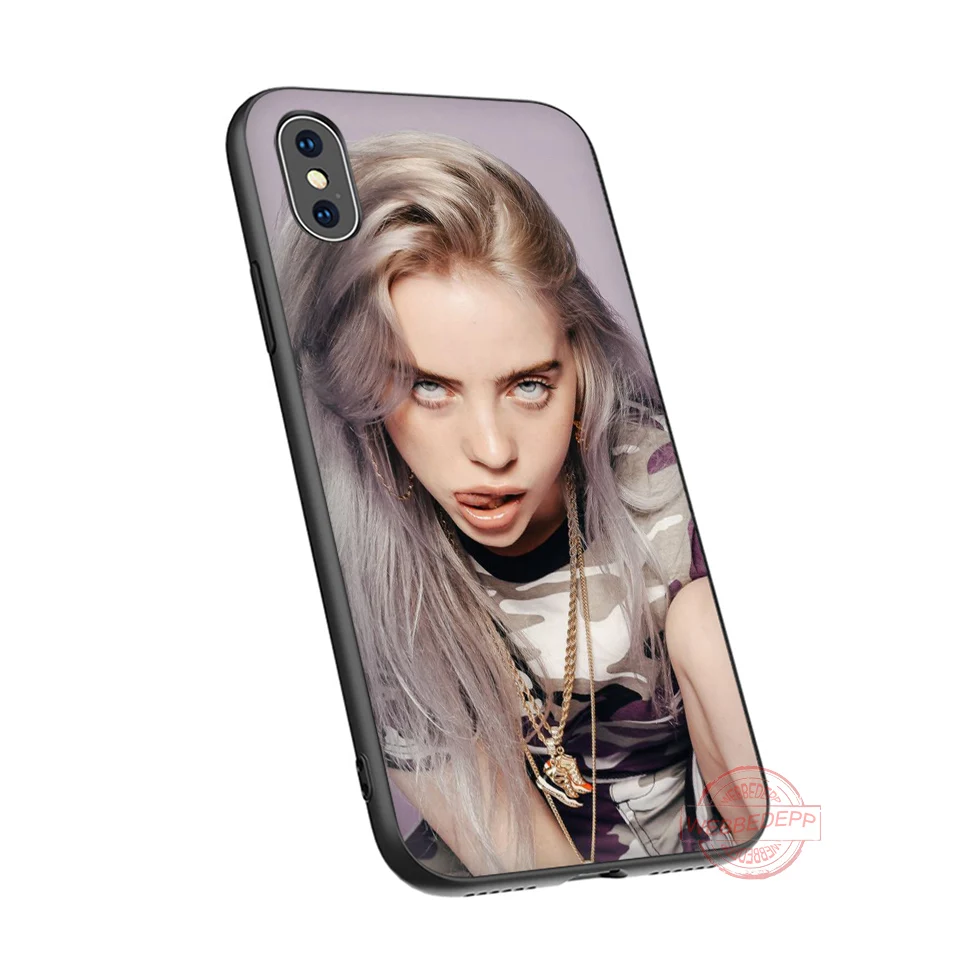 WEBBEDEPP Billy Elish Мягкий Силиконовый ТПУ чехол для телефона для iPhone 5 6 7 8 Plus X XS XR XS Max 11proMax