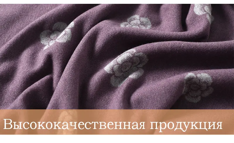 Брендовый дизайнерский зимний шарф для женщин, классический цветочный принт, шали и обертывания, толстые теплые пашмины, модные кашемировые шарфы с кисточками