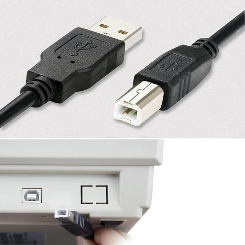 Высокоскоростной USB кабель 2,0 A-B для Canon Brother samsung Hp Epson, шнур для передачи данных для принтера 3 фута 0,5 м/1 м