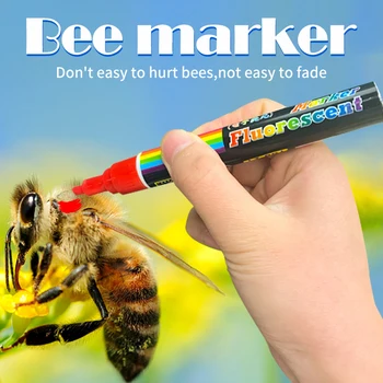 

5PCS Beekeeping Marking Marker Pen Queen Bee Marker Pen 8 Colors Optional Bevel Nib Paintbrush Beekeeping Tools Free Shipping