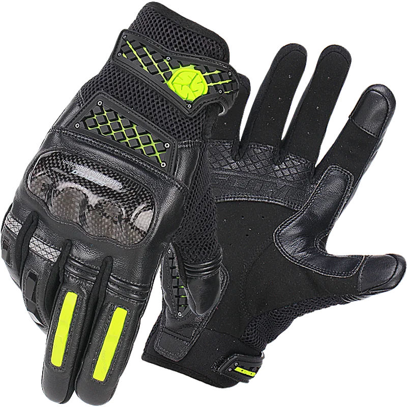 

SCOYCO Motorcycle Gloves Touch Screen Wearproof Protective Cycling Gloves Reflective Biker Gloves Reinforced Race Gloves MC52