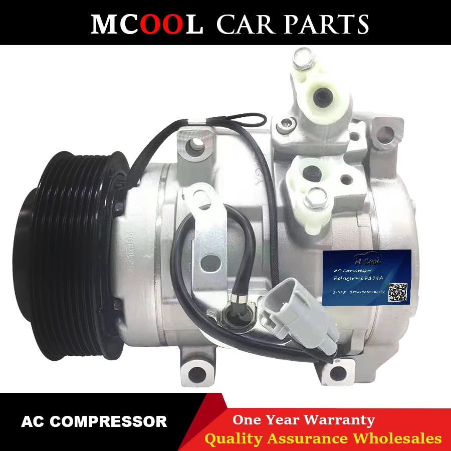 

A/C AC Air Conditioning Compressor Cooling Pump for Toyota Tundra 4.6 5.7 1URFE 3URFE 883200C130 883100C090 4711016 88320-0C160