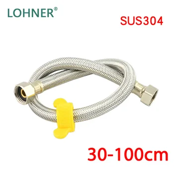 

Lohner Factory Direct 304 Stainless Steel Wire Braided Pipe Explosion-Proof Inlet Pipe Double Pipe Faucet Inlet Pipe Hose