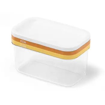 

Kitchen Storage Butter Box With Lid Sealing Cutting Food Storage Box Rectangle Container Cheese Food Home Portable Keeper Dish