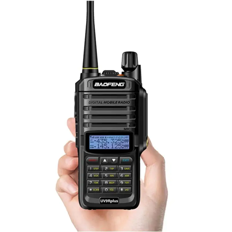 Новинка, высокая мощность, обновленная, Baofeng UV-9R plus, водонепроницаемая рация, 10 Вт, для двухсторонней радиосвязи, дальность действия 10 км, 4800 мАч, uv 9r plus