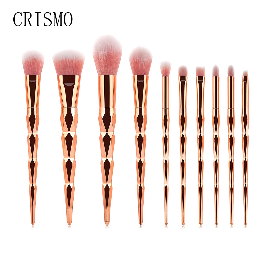 

CRISMO Pro 20Pcs Diamond Makeup Brushes Set Powder Foundation Blush Blending Eye Shadow Lip Cosmetic Beauty Soft Make Up Brush