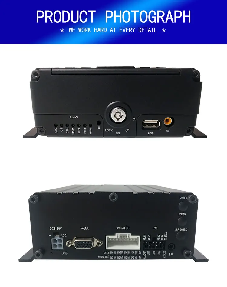 HYFMDVR Мобильный Dvr грузовик с прицепом такси AHD 1080P 4-канальный видеорегистратор автомобиль Sd карты автобус