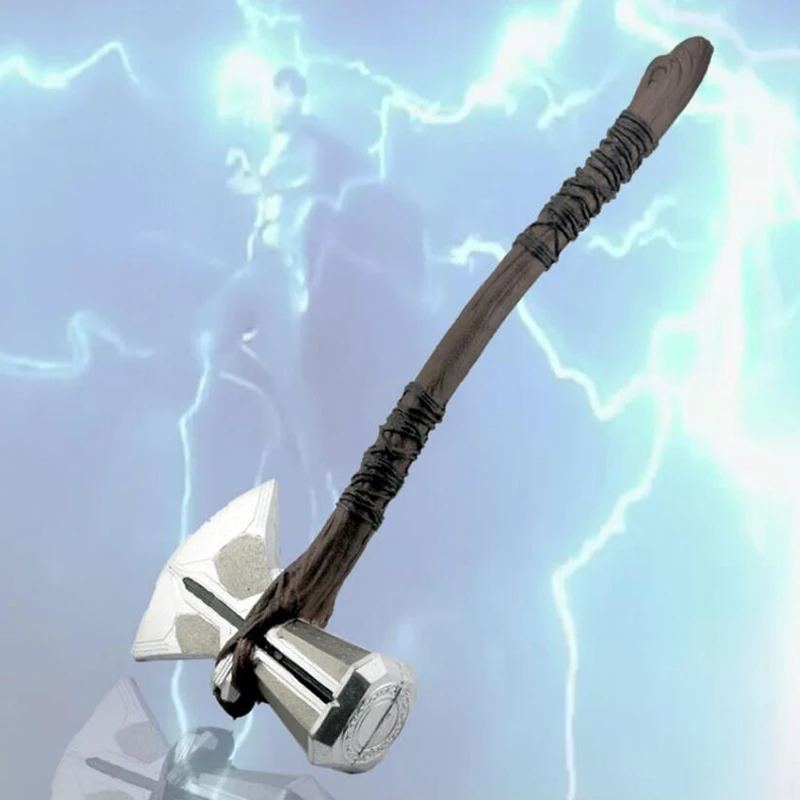 

1:1 73cm Thor Axe Hammer Cosplay Weapons Movie Role Playing Thor Thunder Hammer Axe Stormbreaker Figure Model PU Toy