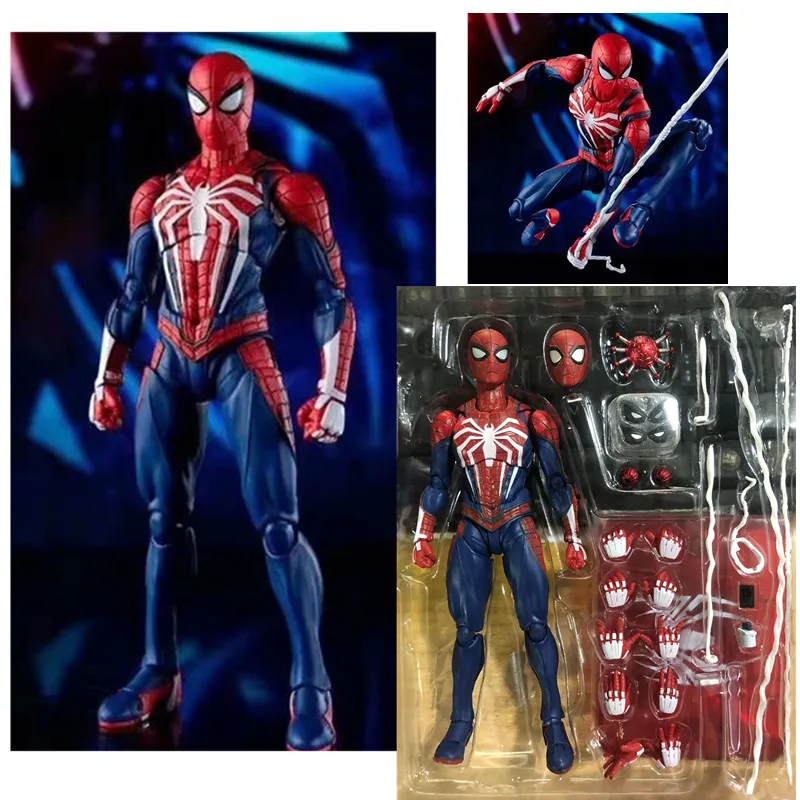 15 см Мститель SHF обновленный костюм спайдермена PS4 игровой выпуск Человек паук