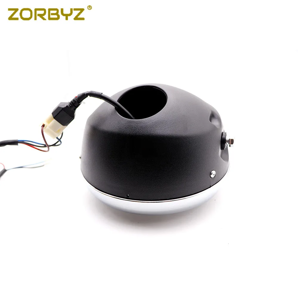 ZORBYZ " Универсальный светодиодный фонарь для мотоцикла с ангельским глазом для Honda Kawasaki Harley Cruisers Choppers на заказ