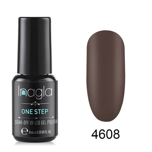 4608 Inagla матовый Гель-лак one step УФ светодиодный био-Гели Soak Off Гель-лак для маникюра 3 в 1 нейл-арта Лаки ручка Гибридный наконец гель Краски - Цвет: 4608