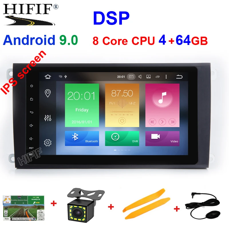 Ips Android 8,0 8 ядерный 8 дюймов Автомобильный плеер для Porsche Cayenne 2003 2004 2005 2006 2007 2008 2009 2010 автомобиль радио gps навигации