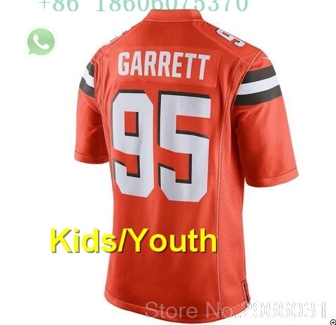 А+++ качественная детская одежда Myles Garrett 95 Denzel Ward 21 Jarvis Landry 80 Baker Mayfield 6 jersey Cleveland - Цвет: for kids youth