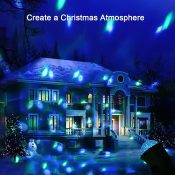 

Christmas Outdoor Landscape Lighting Snowflake Projector Spotlights With Wireless Remote Control Waterproof IP65 Party Decor