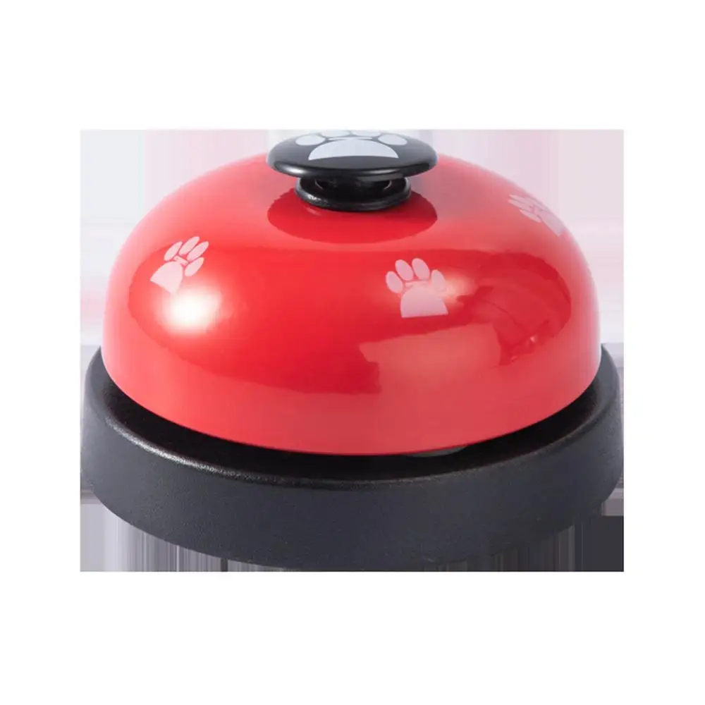 Pet IQ Training Bell Cute Printed Cat Dog Practical Training Bells Pets Communication Device Puppy Called Dinner Reminder Feeder-4