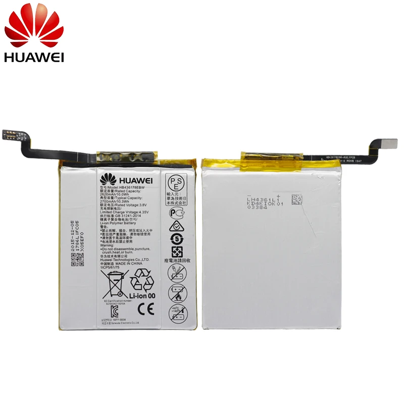 Huawei телефон батарея HB436178EBW для huawei mate S CRR-CL00 UL00 Замена батареи телефона 2700mAh