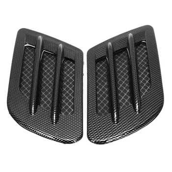 

Car Bonnet Cover Carbon Fiber Air Intake Flow Side Vent Hood Scoop Sticker