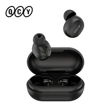 QCY T4 TWS Bluetooth V5.0 Sports Wireless Earphones APP Customization 3D Stereo Headphones Mini in Ear Dual Microphone