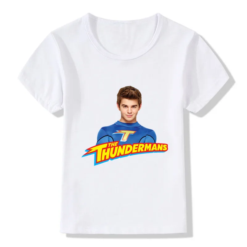New Cute The Thundermans TV Shows Print T-shirts Summer Kids T Shirt Baby Girls Boys Clothes Fashion Streetwear  Tops 2