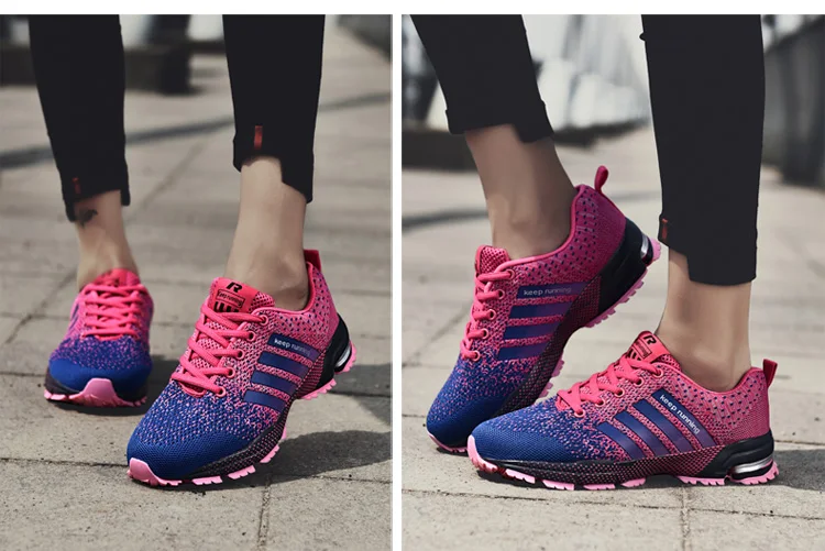 Уличная Женская Мужская Спортивная обувь для бега легкие дышащие удобные дышащие резиновые кроссовки на шнуровке
