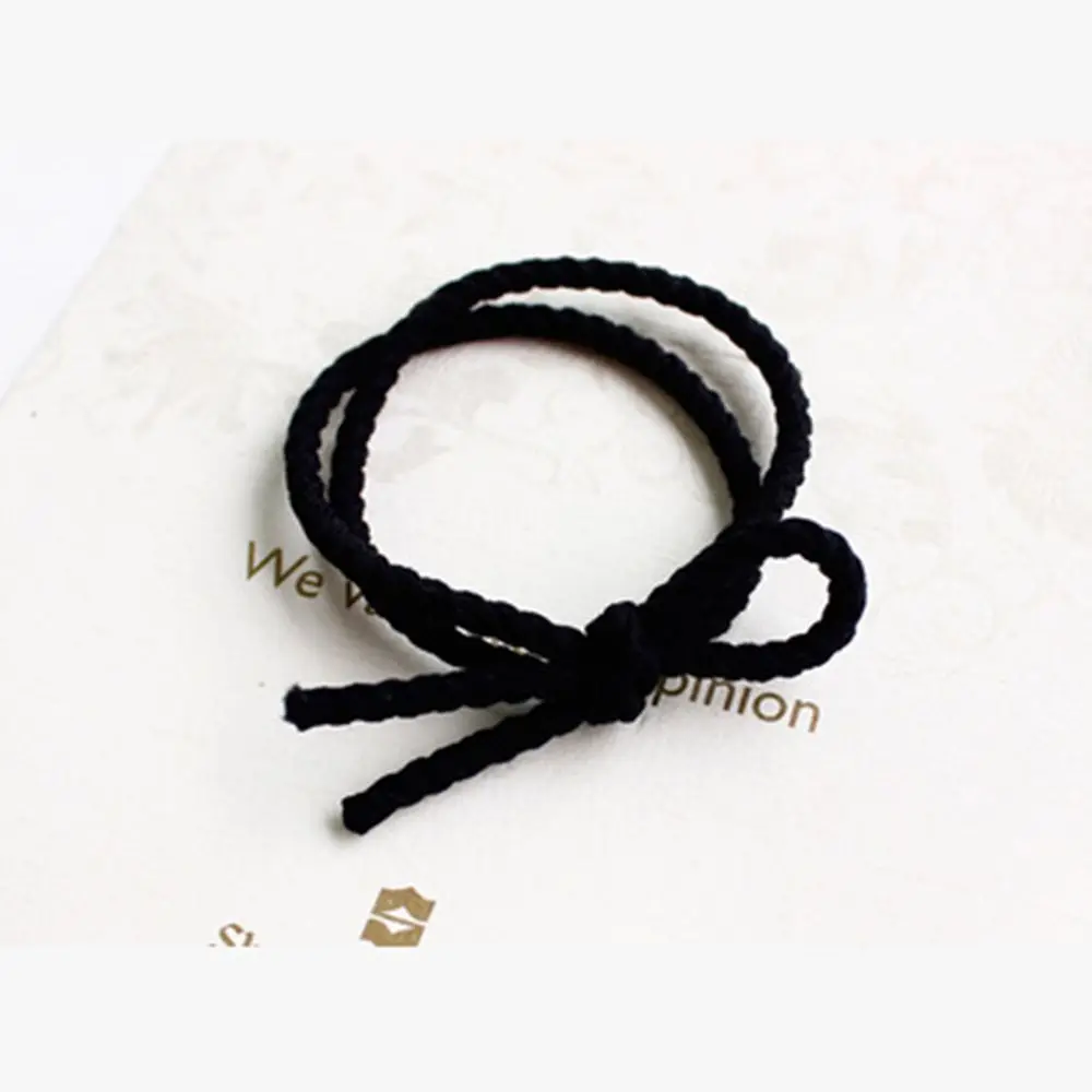 5pcs black 1 шт. фруктовый ломтик многоузорная лента для волос девочки женские эластичные резинки заколки для волос головной убор держатель для галстука веревка аксессуары шпильки для волос - Цвет: 5pcs black