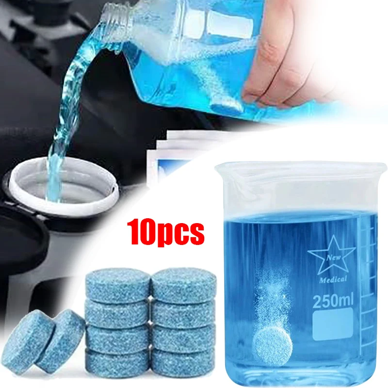 Car Cleaning Effervescent Tablets Windshield Ultra-clear Wiper Glass Cleaning detergent Universal Home Window Solid Cleaner