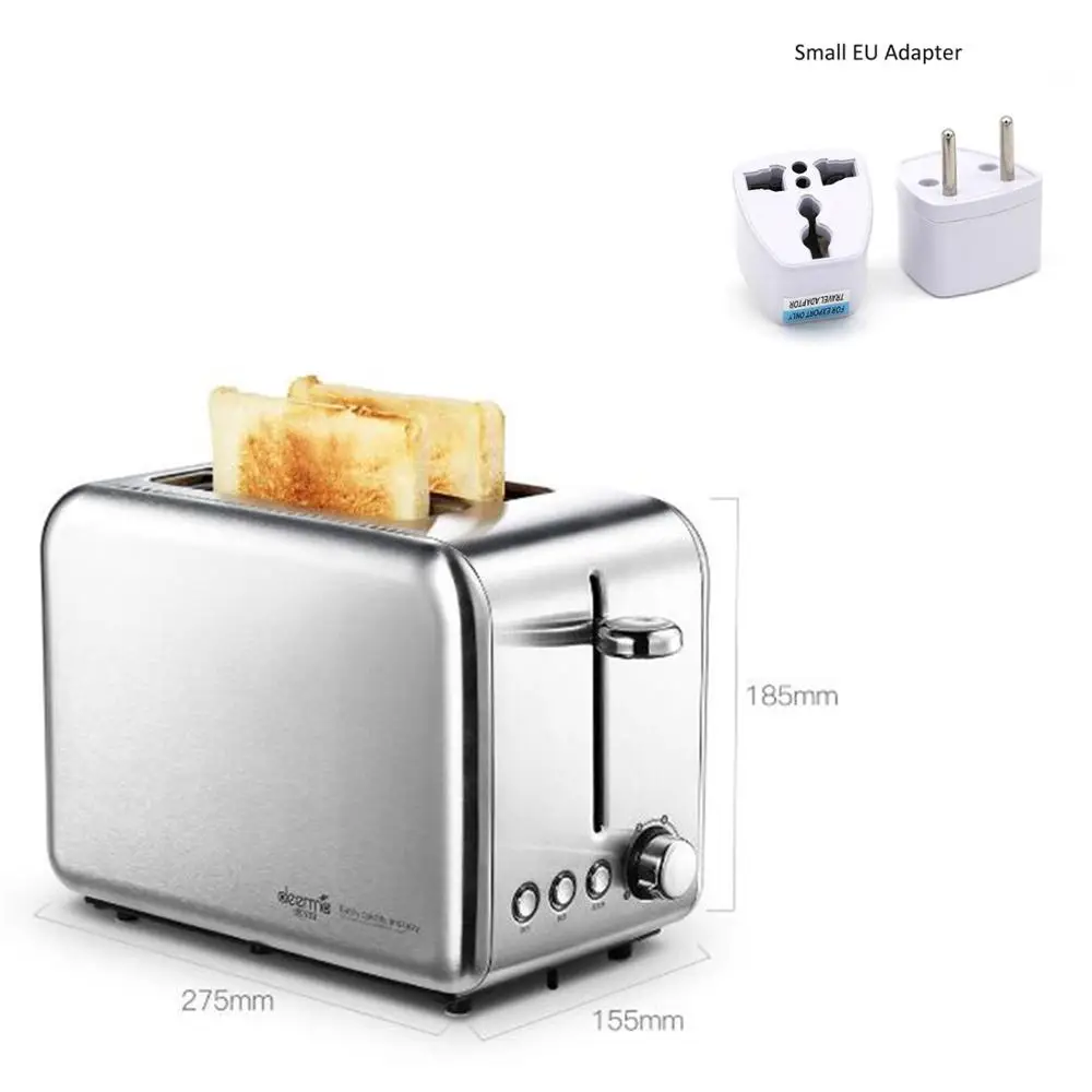 Xiaomi Deerma тостер DEM-SL281 выпечки хлеба сэндвич с тостом горшок тепла Электрический автоматический Кухонный для завтрака печь с вертелом - Цвет: Add Small EU Adapter