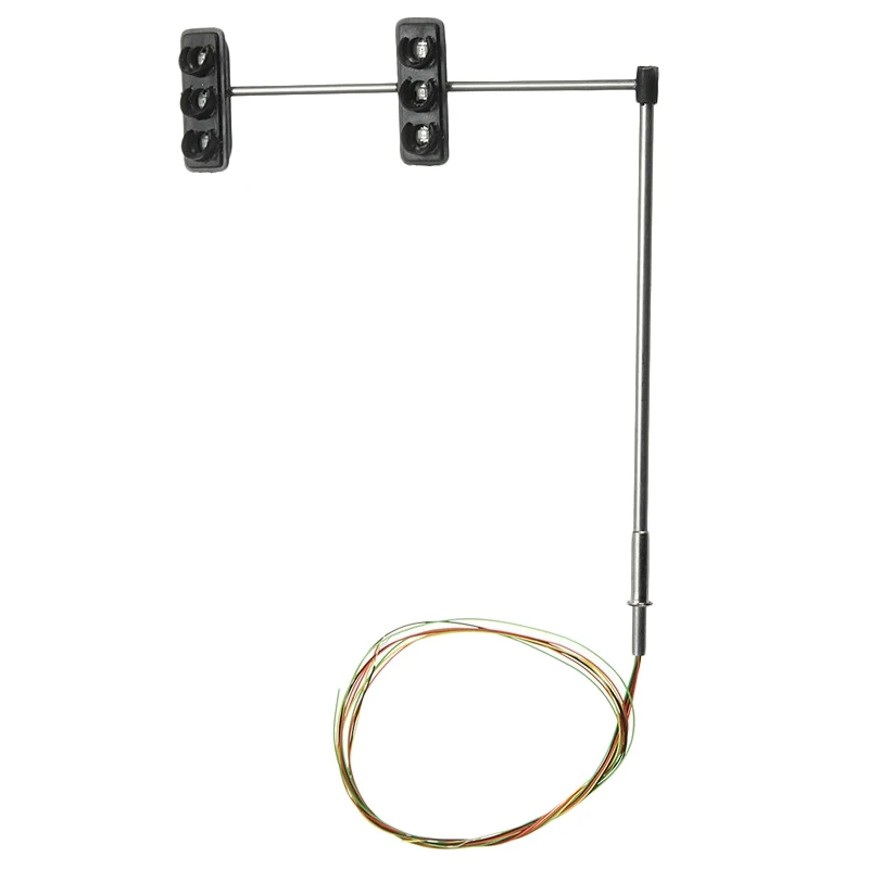 

Hot 3 Color Traffic Light Signals Ho Oo Scale Model 6Led For Diy Sand Table Crossing Street Construction Model 4