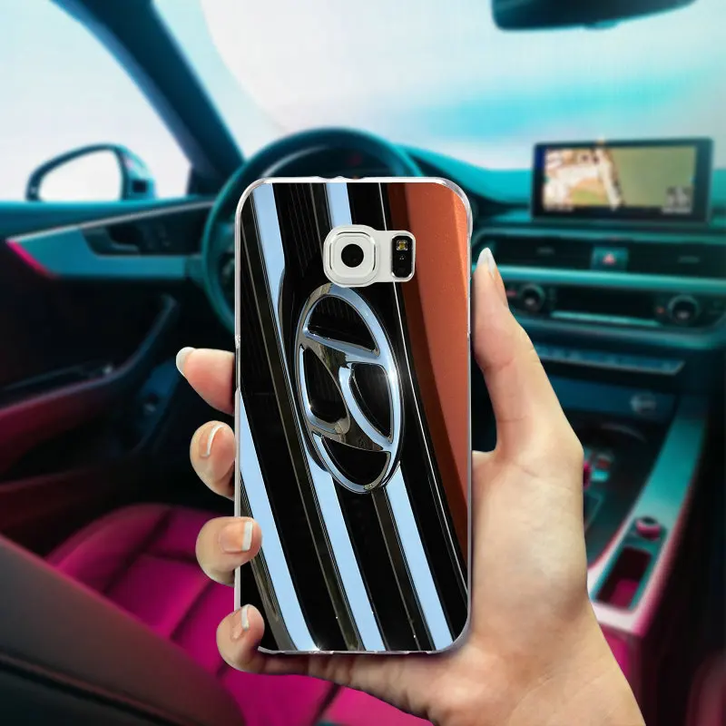 Picture 6 Мягкий чехол для телефона из ТПУ для samsung Galaxy Note 2 3 4 5 8 S3 S4 S5 Mini S6 S7 S8 S9 Edge Plus Coque милый кожаный логотип Hyundais - Цвет: Picture 6