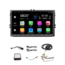 9 дюймов Android 8,0 двойной 2Din автомобильный Радио Gps авто радио 2 Din для Volkswagen/Passat/Golf/Skoda/Seat Wifi Bluetooth