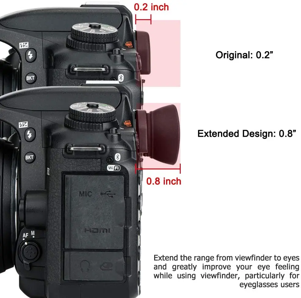 Camera Eyecup Viewfinder Eyepiece For Nikon D3500 D3400 D3300 D3200 D3100 D3000 D5600 D5500 D5300 D5200 D5100 D5000 D780 D750