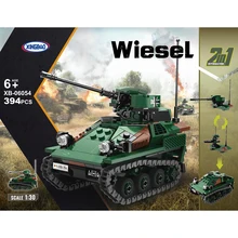 

The Military Weapon Series 1:30 Scale German Wiesel Crawler Airborne Reconnaissance Vehicle Building Blocks WW2 Model Bricks Toy