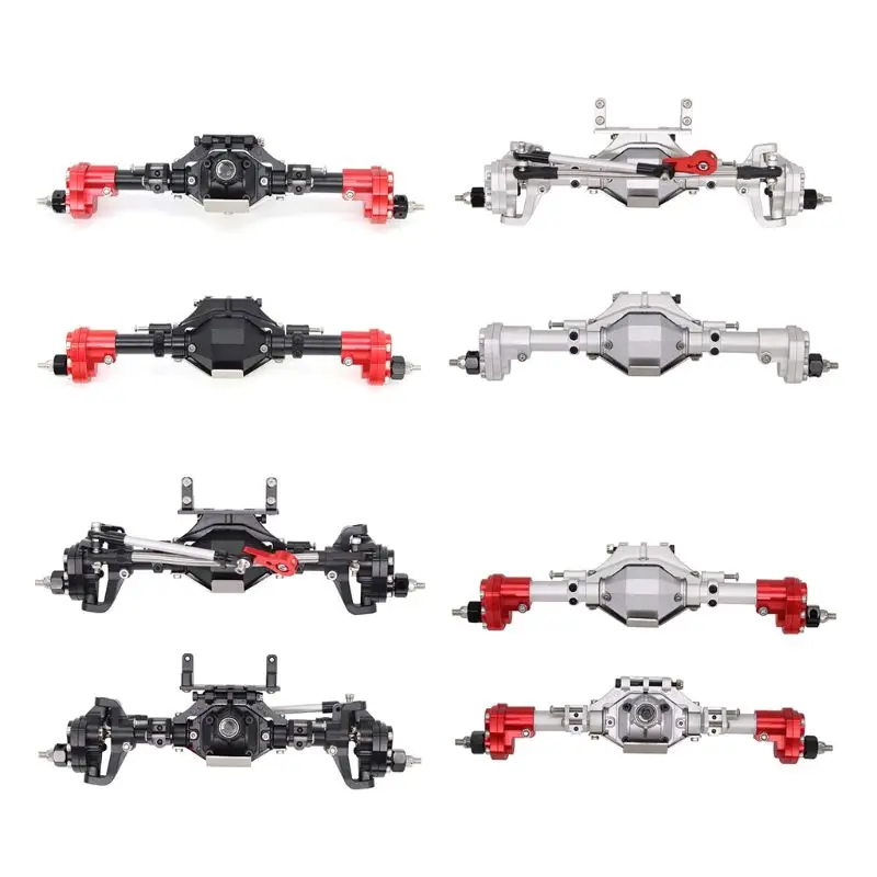 

SCX10 Aluminum CNC Anodized Full Front Rear Portal Axle for 1/10 RC Crawler Car Axial SCX10 II 90046 90047