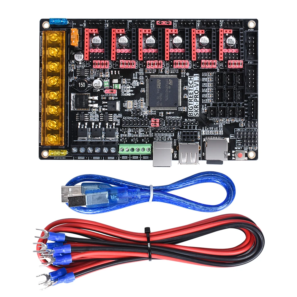 BIGTREETECH SKR PRO V1.1 плата контроллера 32 бит Wifi подходит ESP-01S части 3d принтера с TMC2208 UART TMC2209 TMC2130 VS SKR V1.3
