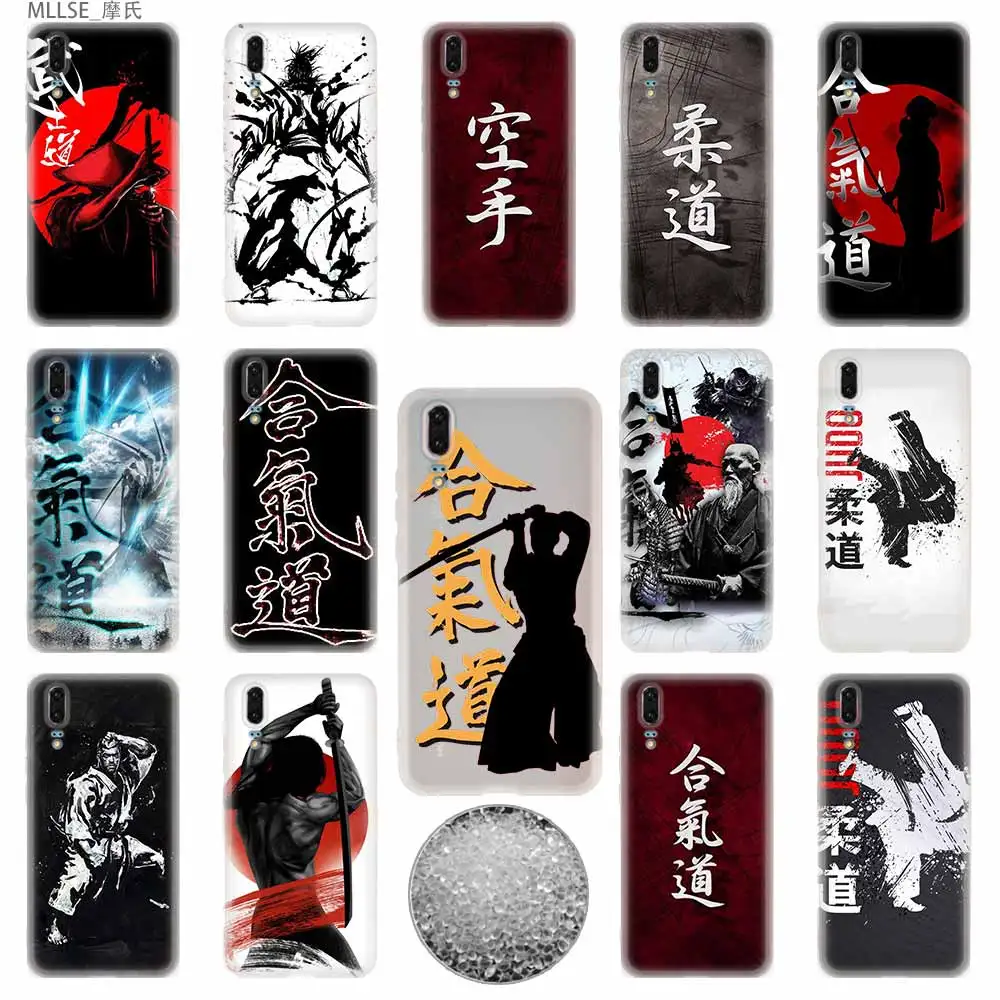 Японский мягкий чехол aikido Judo из ТПУ для телефона Huawei P50 P40 P30 P20 Pro Lite p30lite p50lite P samrt Z