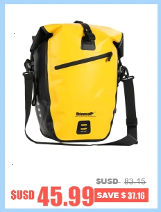 Rhinowalk 25L велосипедная сумка MTB велосипедная задняя стойка сумка полностью водонепроницаемая многофункциональная дорожная велосипедная сумка для багажника заднего сиденья