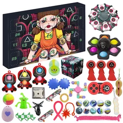 Jeu de calmar à décompression, nouveau produit, boîte aveugle, pionnière, rongeur, bulle de doigt, musique, jeu de calmar 
