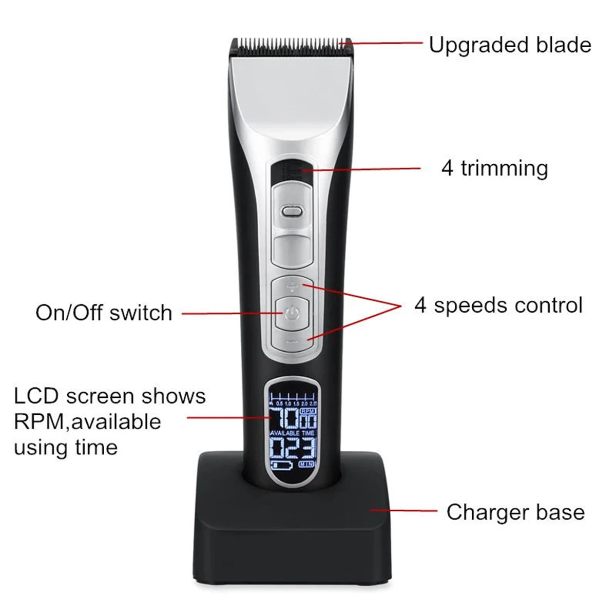 switchable blade hair trimmer