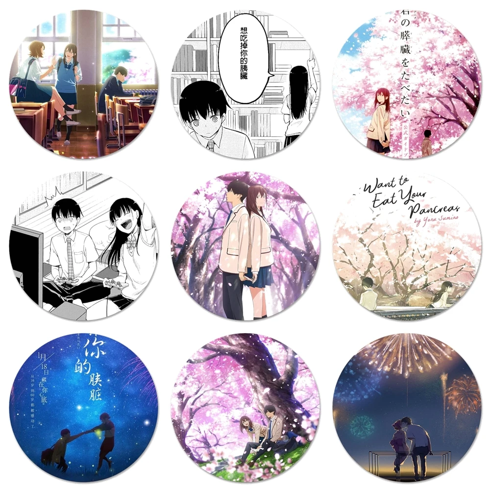 58mm Movie I Want To Eat Your Pancreas Kitchen Home Decor Refrigerator  Magnetic Stickers Opener Beer Coke - Openers - AliExpress