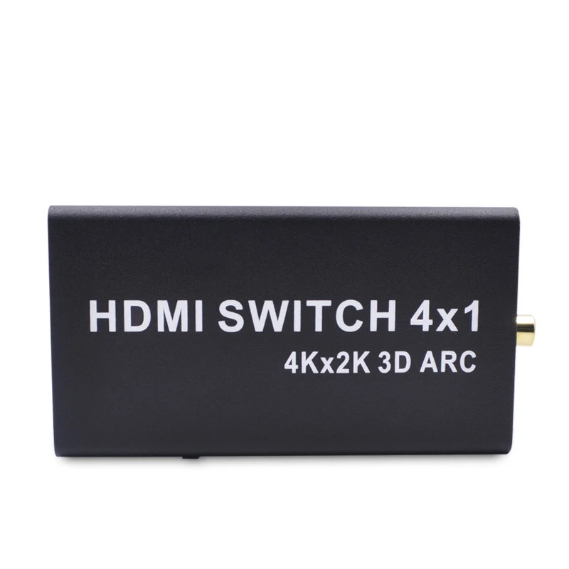 ABHU-HDMI four input and one output switcher 4 input and 1 output HD switcher Support ARC / audio separation switcher EU Plug