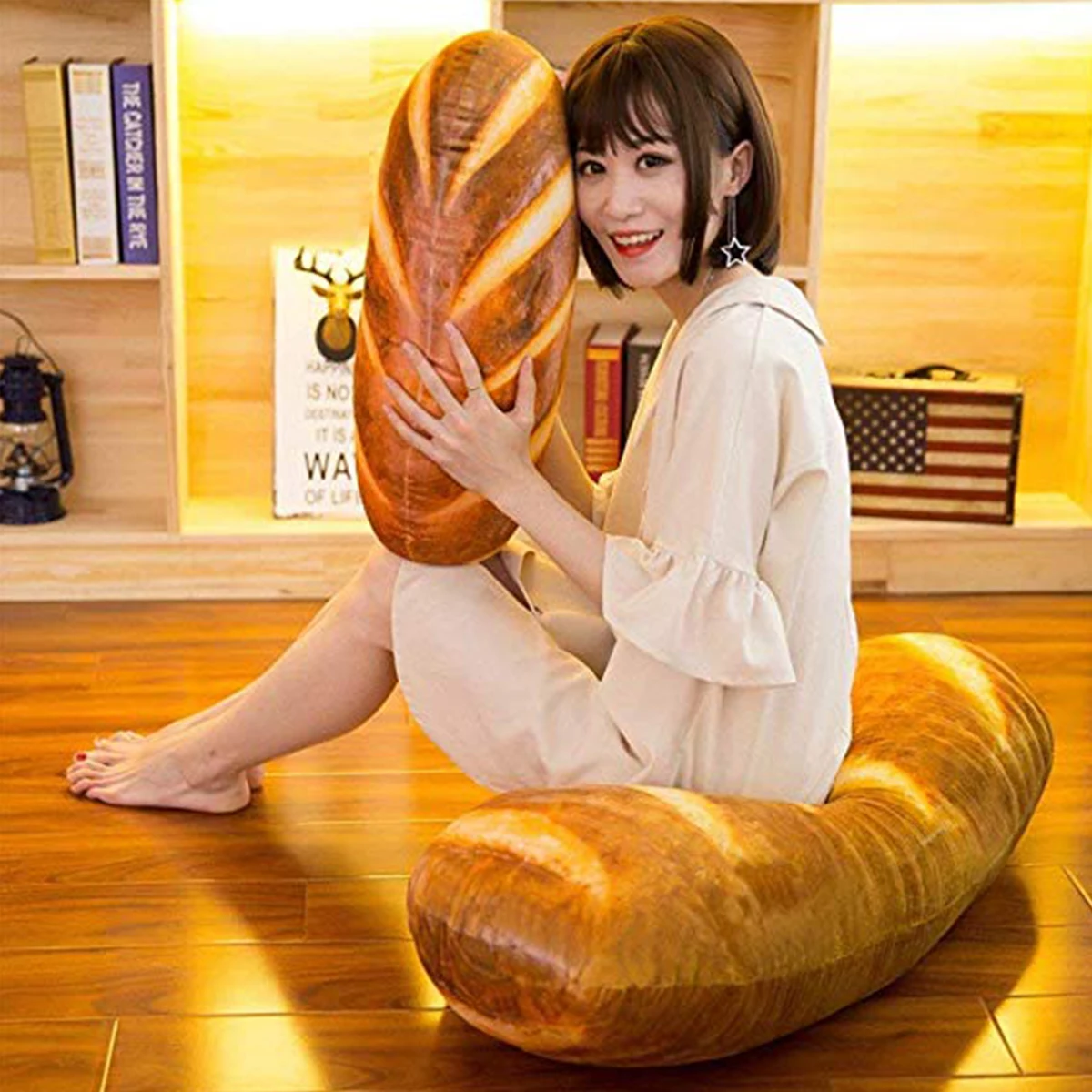3D плюшевая подушка подарок мягкая спинка игрушки на день рождения Забавный имитирующий закусочный хлеб форма для детей домашний декор для девочек