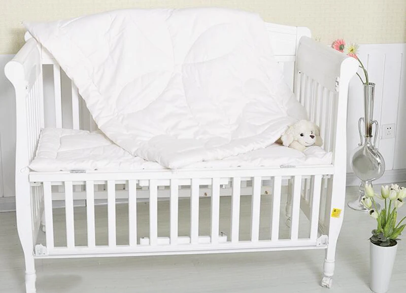 Одеяло для новорожденных, хлопковое постельное белье, детское постельное белье, чистый белый цвет, детская кроватка, одеяло в кроватку, постельное белье, дышащая мягкая детская кроватка